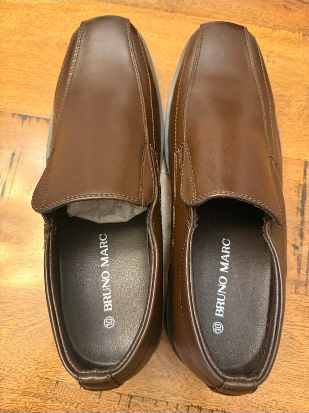 Bruno Marc Men's Brown Slip-On Loafers